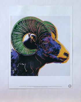 ANDY WARHOL, tryck, 6 st, "Endangered Species", 1983.