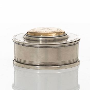 Tore Eldh, box, silver and gold, Gothenburg 1943.