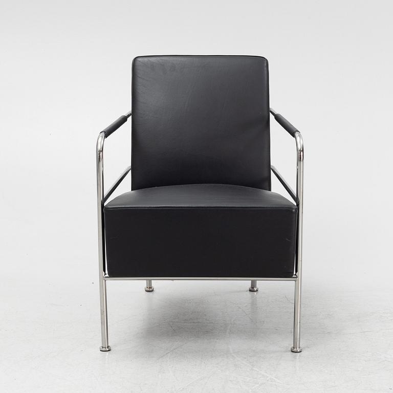 Gunilla Allard, a leather upholstered 'Cinema' easy chair, Lammhults.
