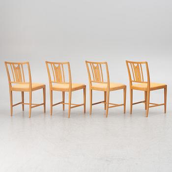 Carl Malmsten, four 'Ulfåsa' chairs, Bodafors, 1964.