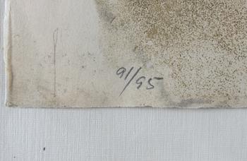 FRIEDLÄNDER, JOHNNY. Färglitografi, sign o numr 91/95.