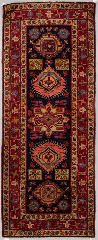 A RUNNER, an old/semi-antique  Vorwerk, ca 248 x 99-100,5 cm.