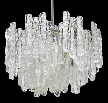 TAKLAMPA, "Ice block chandelier", J.T Design, Kalmar, Österrike, 1960-tal. H ca 85.