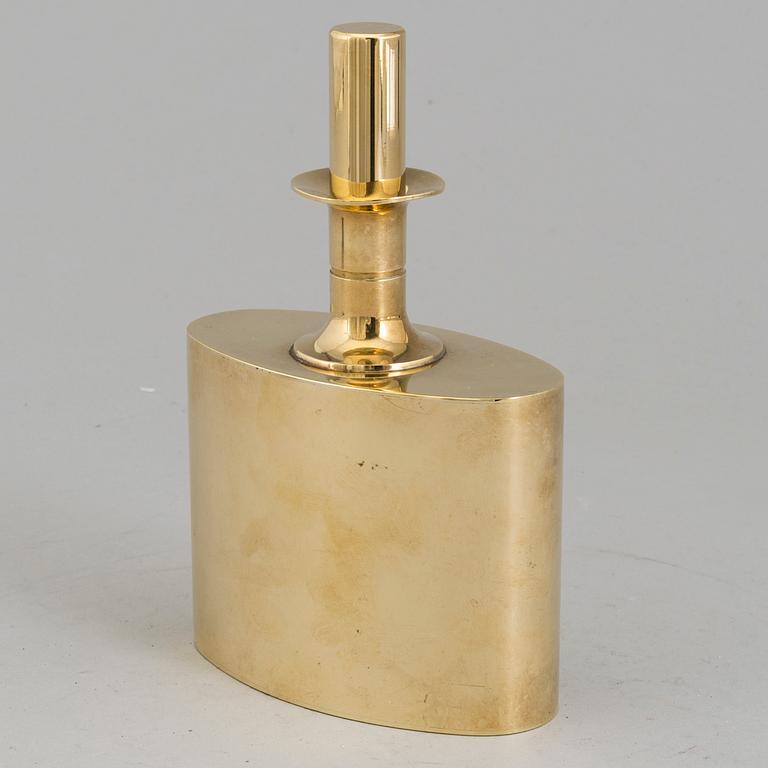 A second half of the 20th century brass flask from Skultuna Bruk.