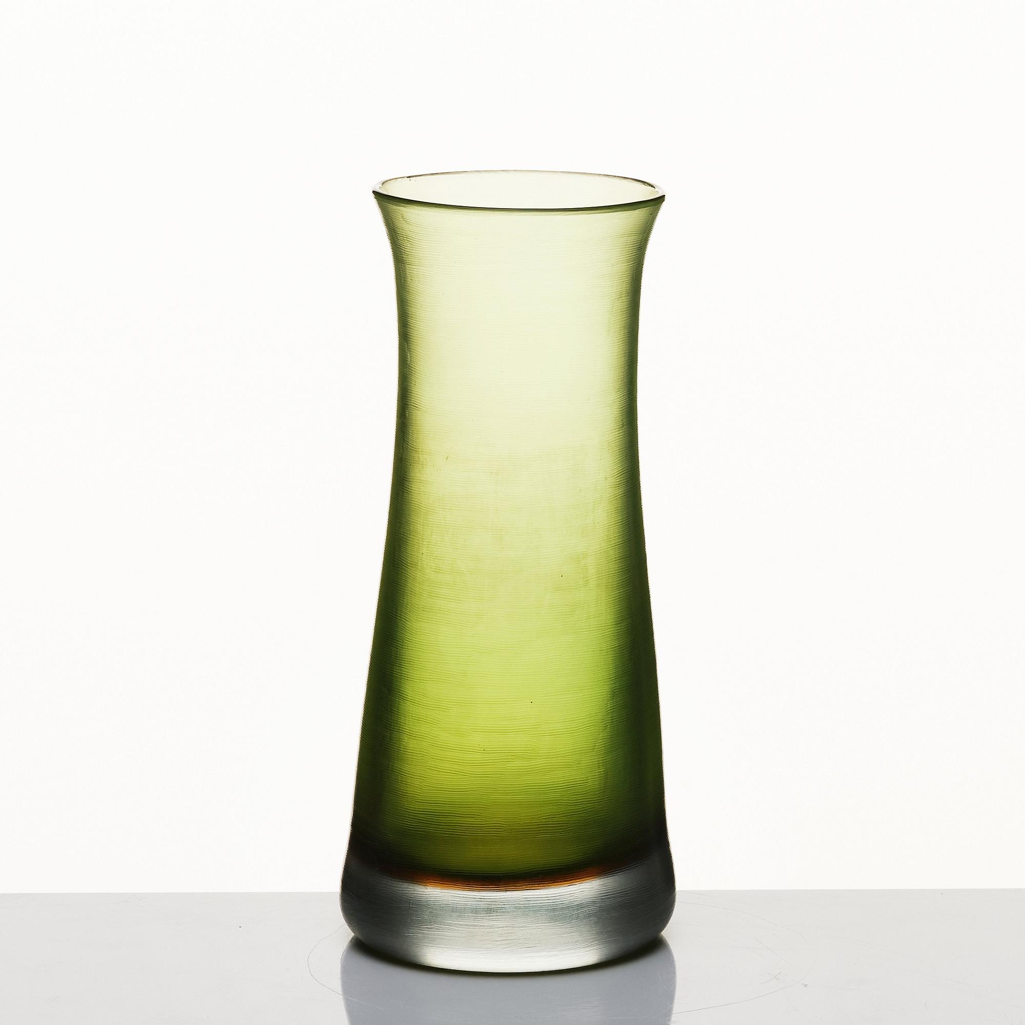 Paolo Venini, 'Inciso' glass vase, Venini, Murano, Italy 1960s.