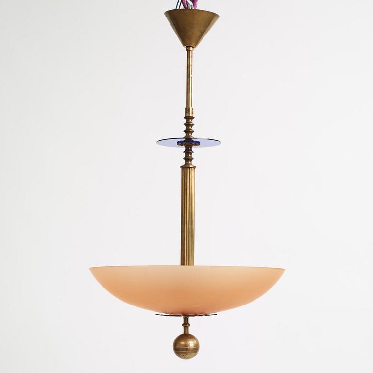 Harald Notini, a version of ceiling lamp model "6540/6545" from Arvid Böhlmarks Lampfabrik, Sweden, 1930's.