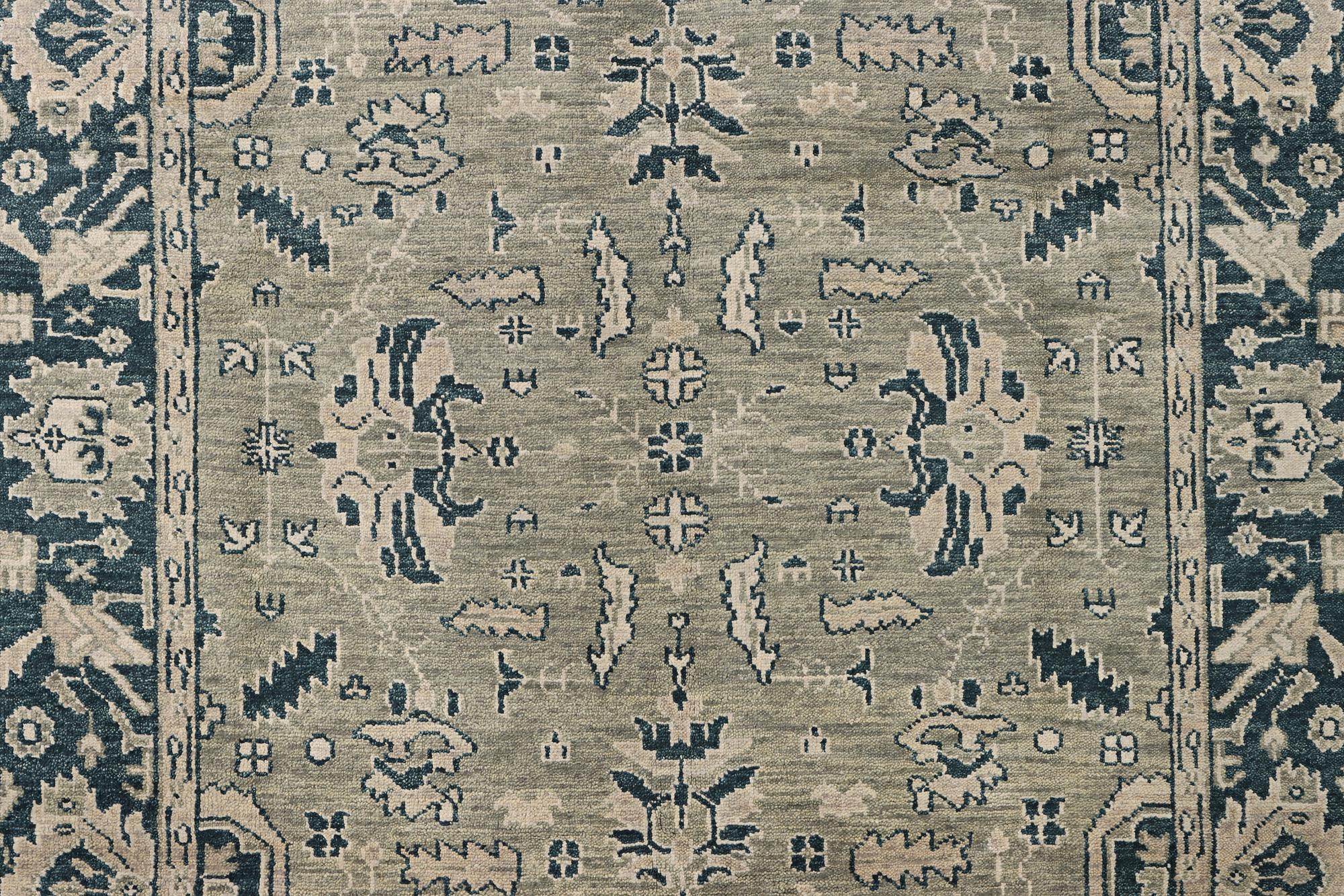 An oriental carpet with Mamluk design, c. 372 x 277 cm.