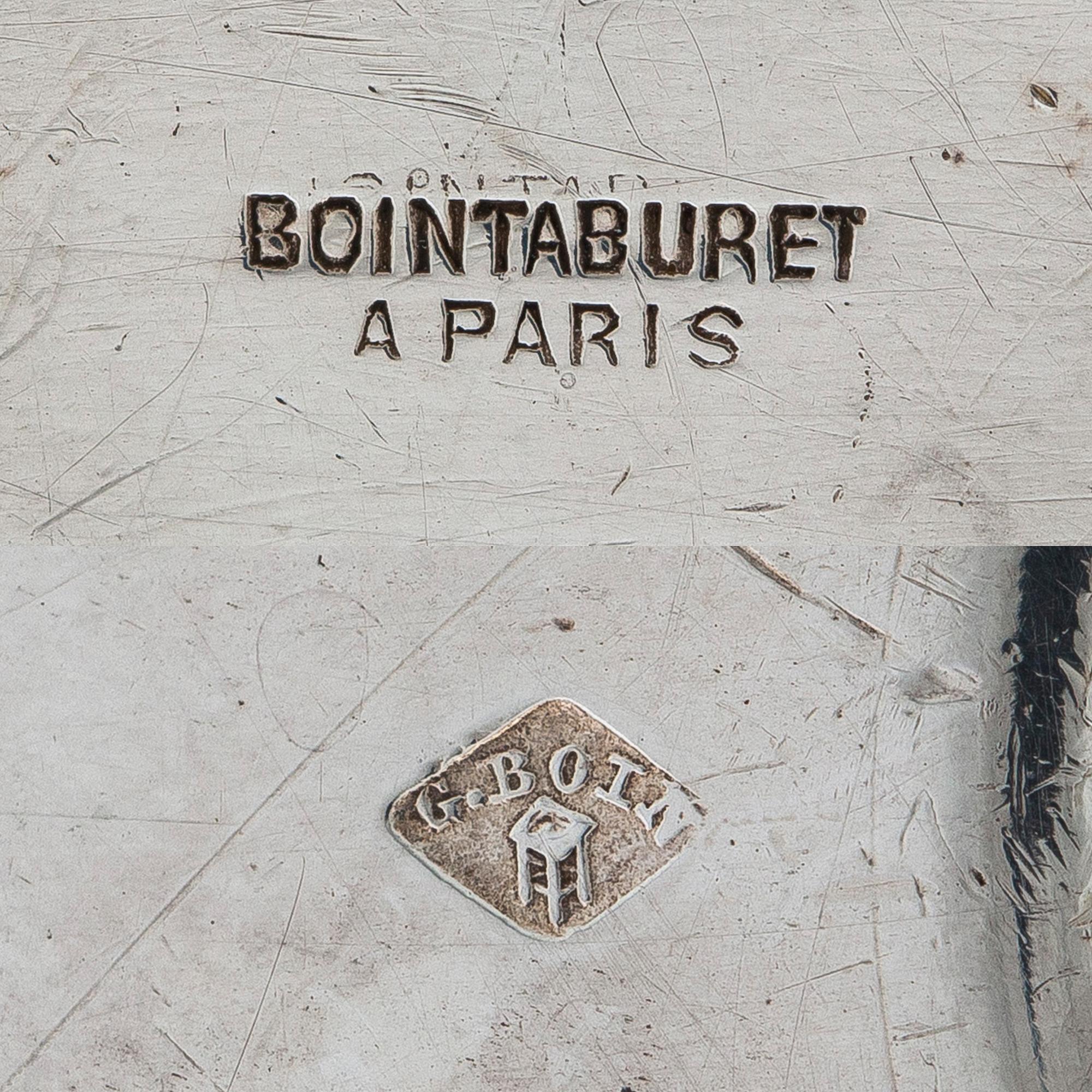 A pair of Boin-Taburet silver sauceboats, Paris 1870s-90s.