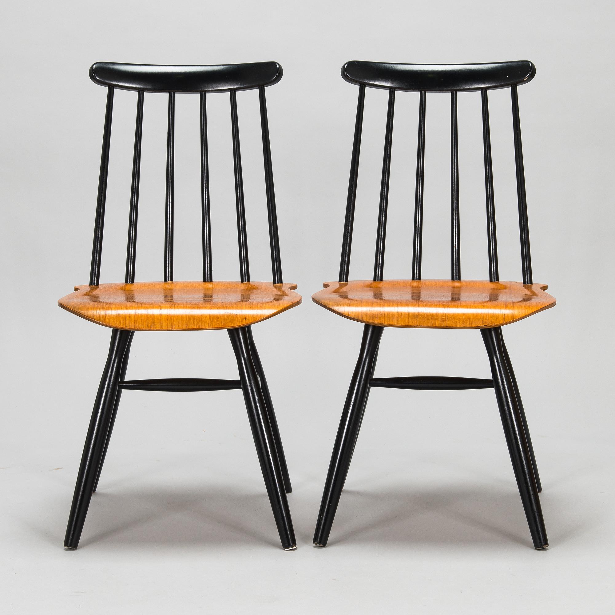Ilmari Tapiovaara, four mid-20th century 'Pelimanni' chairs for Asko.