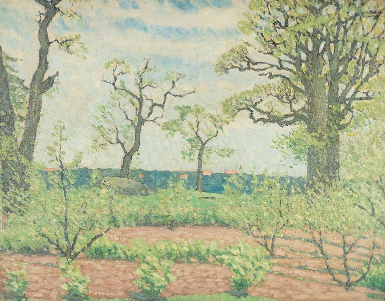 Wilhelm Behm, attributed to, oil on canvas/panel.