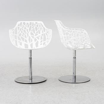 Karmstolar, fyra stycken, "Forest", Fast Design, Italien, 2000-tal.
