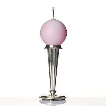 Harald Notini, a Swedish Grace table lamp model "6853", Arvid Böhlmarks Lampfabrik, Stockholm, 1920s.