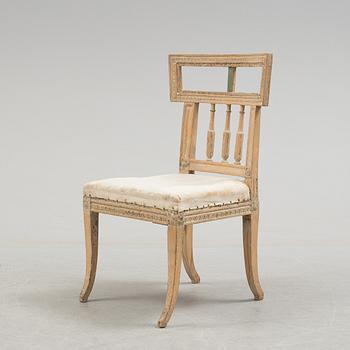 A 18th century gustavian chair.