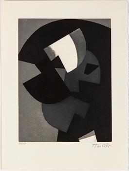 HANS RICHTER, etchings, aquatints in colours (7), signed HRichter and numbered 38/99 with pencil.