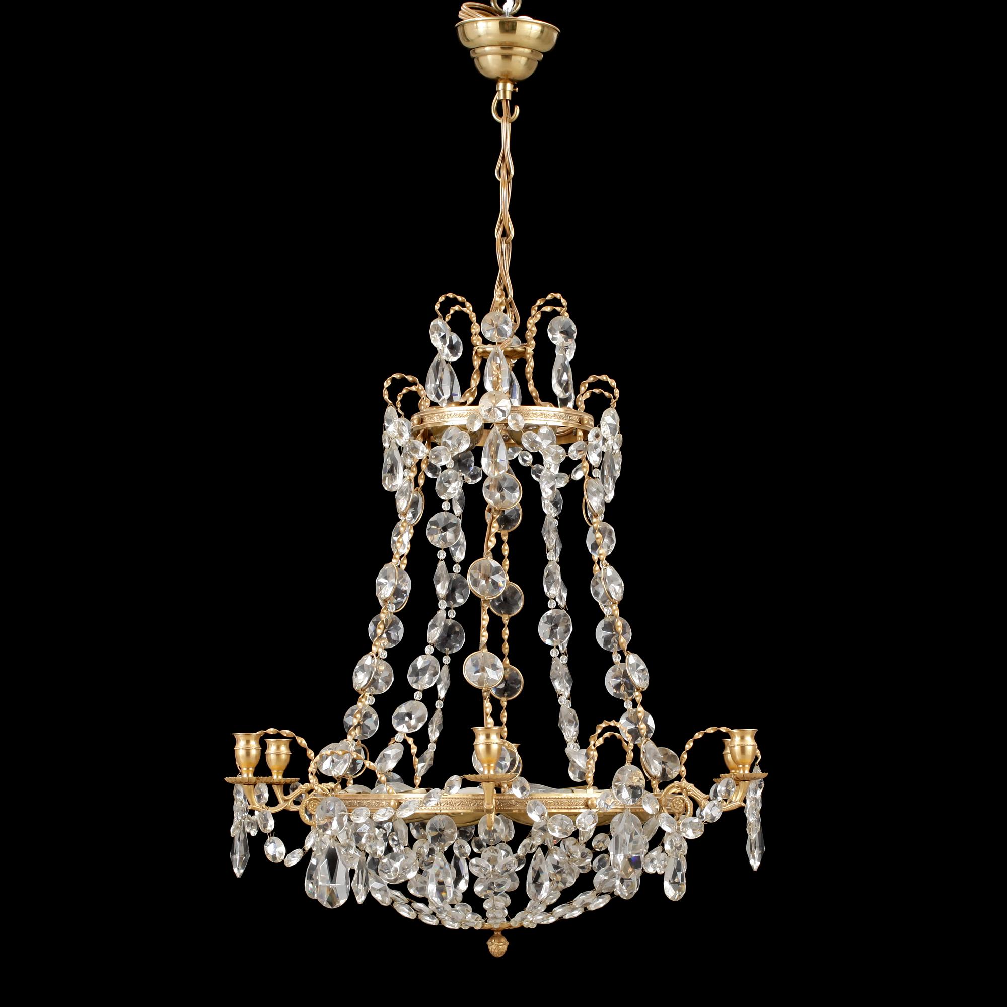 LJUSKRONA, empirestil, 1900-tal.