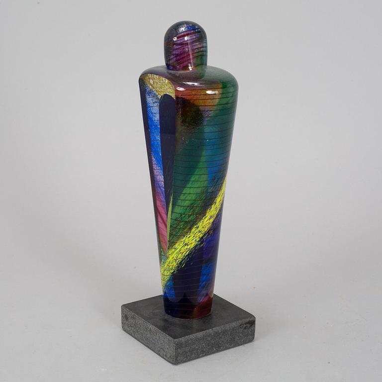 BERTIL VALLIEN, a glass sculpture, Atelier, Kosta Boda, signed.