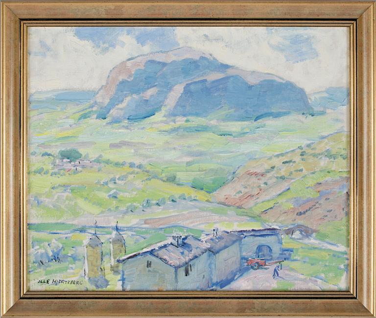 OLLE HJORTZBERG, olja på duk, sign.