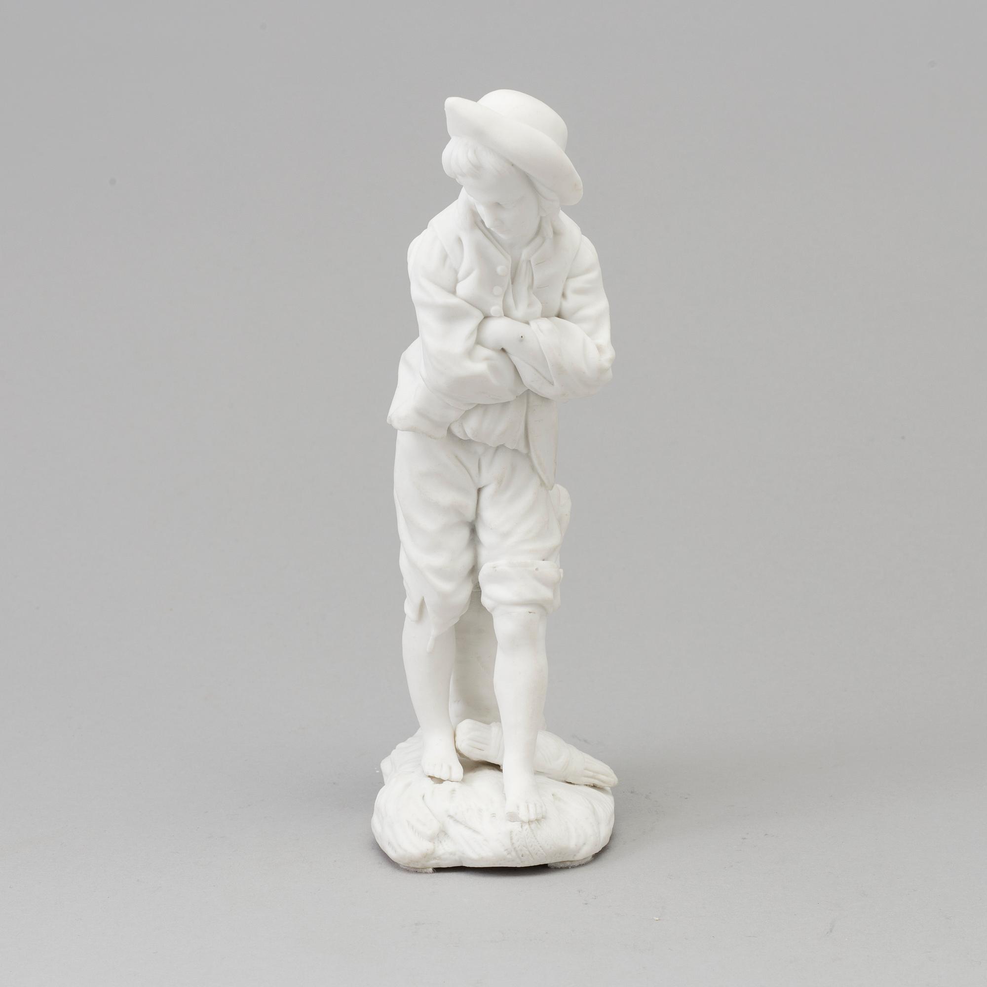 SKULPTUR, biskvi, efter Niderviller, omkring 1900-tal.