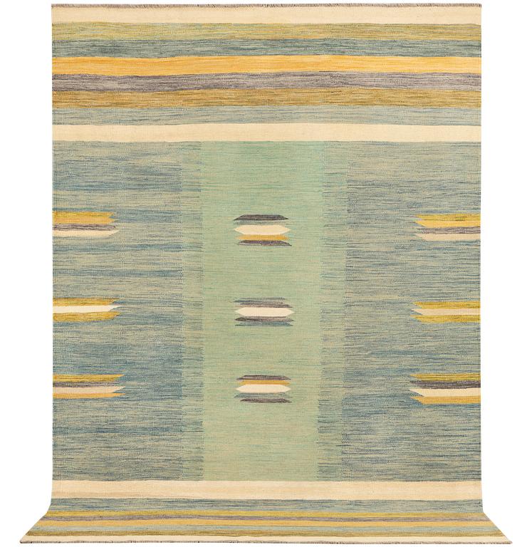 An Afghan kelim rug, c. 238 x 160 cm.