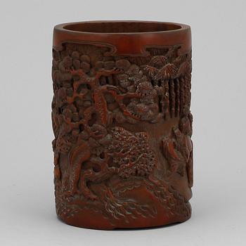PENSELSTÄLL, bambu, 1900-talets första hälft.