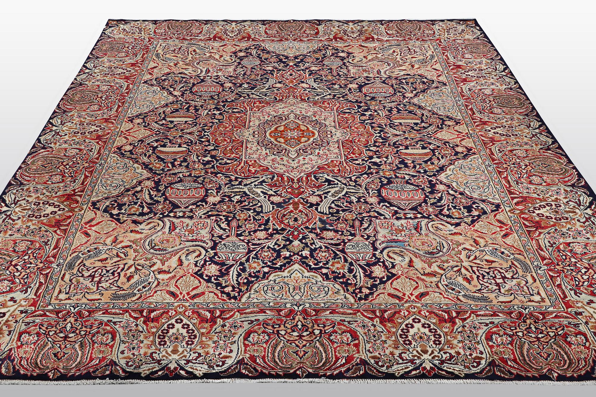 A carpet, Kashmar, ca 384 x 296 cm.