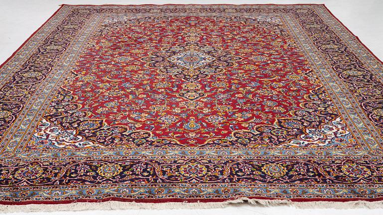 Carpet, Keshan, approx. 410 x 305 cm.