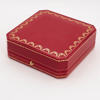CARTIER, Collier med briljantslipad diamant, med etui, box och certifikat.