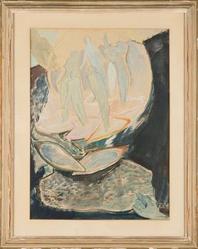 Lennart Segerstråle, akvarell, signerad och daterad 1947.