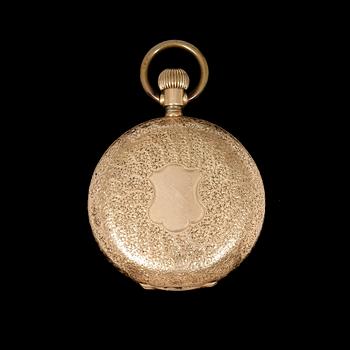 KALENDERBOETT, Savonett 14 K guld, 1800/1900-tal.