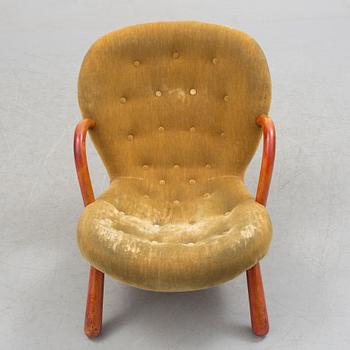 PHILIP ARCTANDER, tillskriven. Fåtölj, "Clam Chair" / "Muslinge", 1940/50-tal.