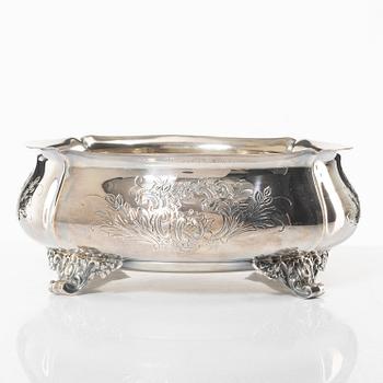 Guldsmedsaktiebolaget (GAB), A Swedish silver bowl, marks of Guldsmedsaktiebolaget (GAB), Stockholm 1952.