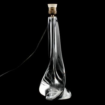 BORDSLAMPA, glas, St. Louis, Frankrike, 1900-talets mitt.