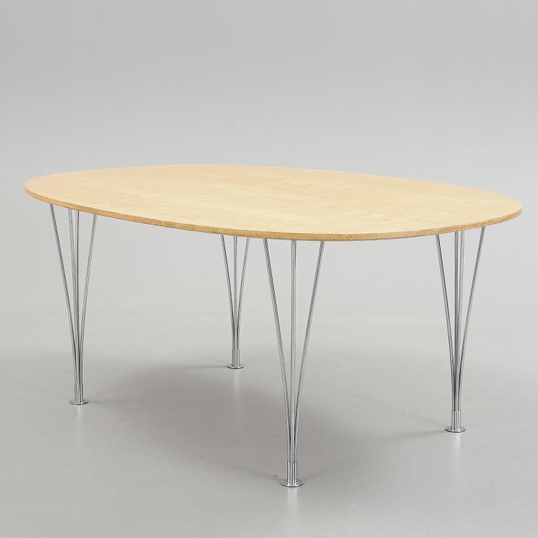 SOFFBORD, "Superellips" Design Bruno Mathsson och Piet Hein för Fritz Hansen, 1900-talets andra hälft.