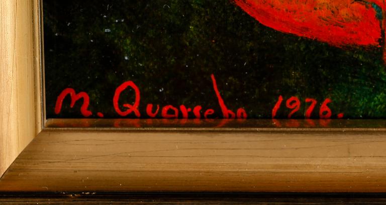 MICHAEL QVARSEBO, olja på duk, signerad och daterad 1976.