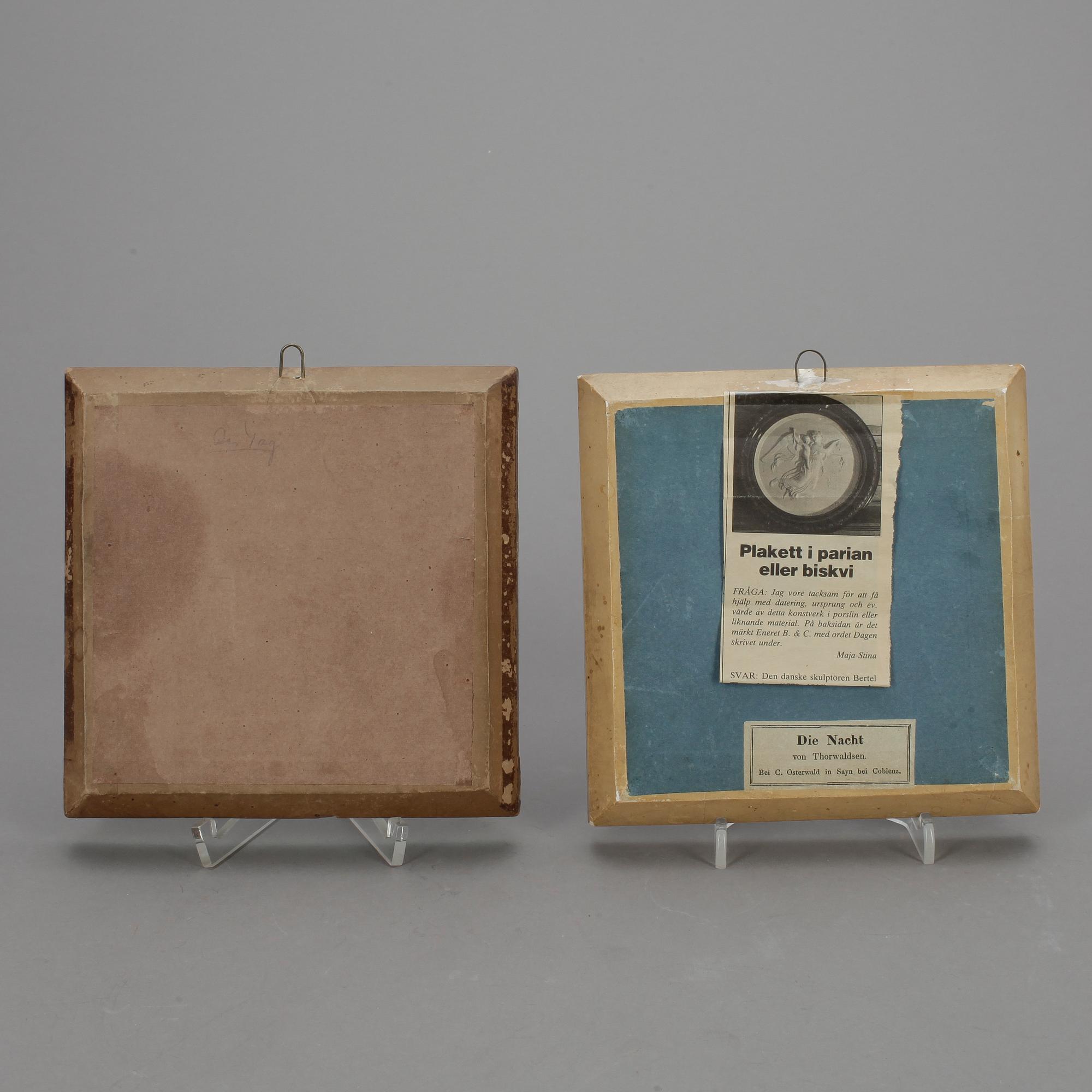 VÄGGRELIEF, gips, efter Bertel Thorvaldsen,