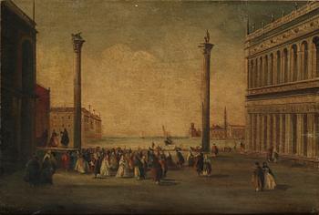 359. Figurstaffage på Marcusplatsen, Venedig.