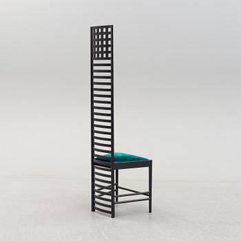 A 'Hill house 1' chair by Charles Rennie Macintosh for Cassina, Italy, designed in 1902, 21st century.