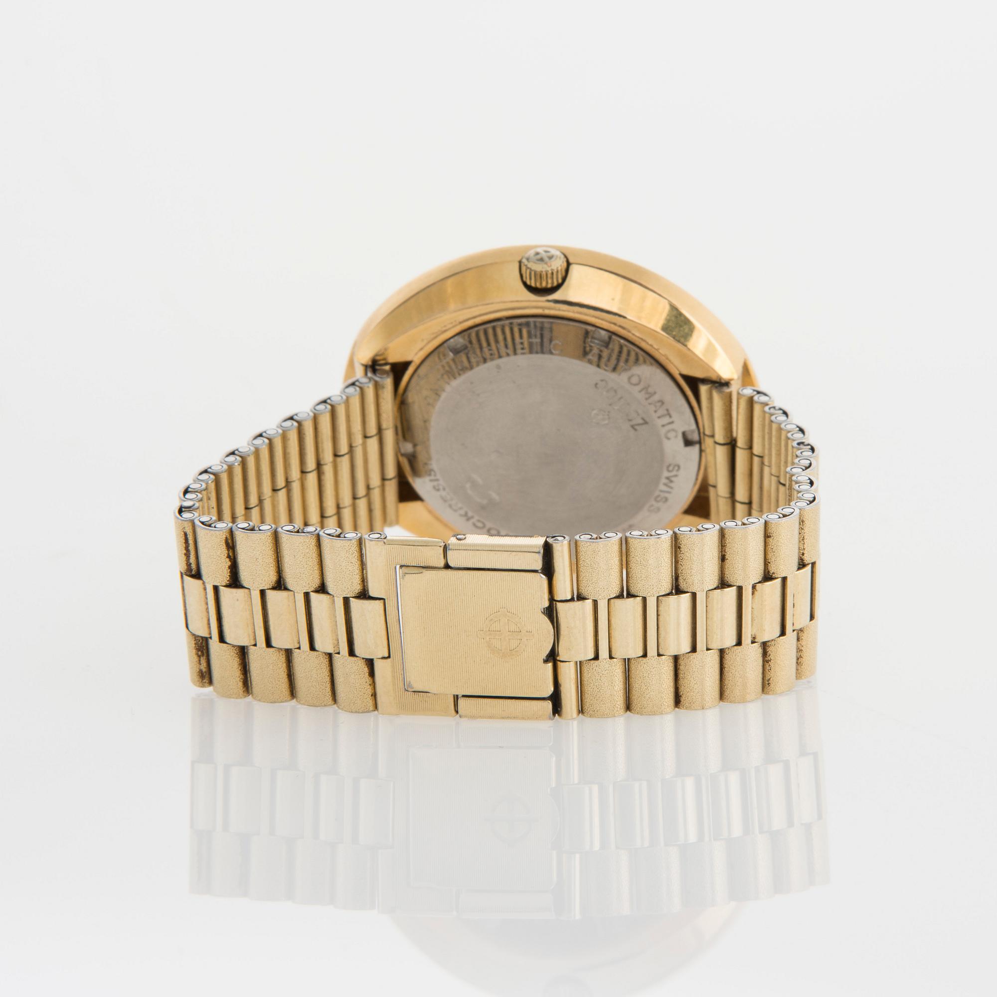 ARMBANDSUR, Zodiac Astrographic, automatic, förgyllt.