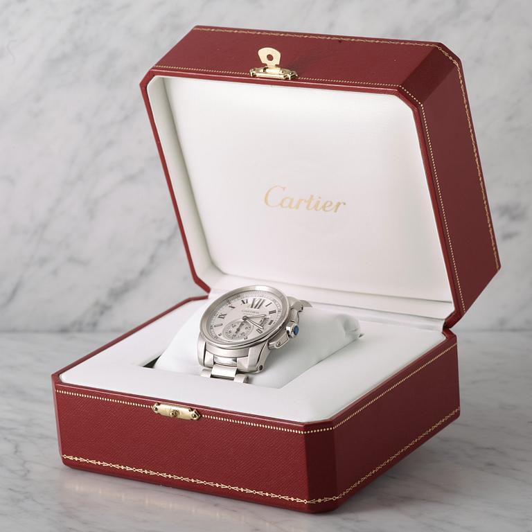 CARTIER, Calibre de Cartier, wristwatch, 42 mm,