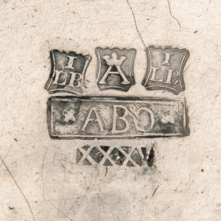 MUSTEPULLOTELINE, Johan Lindblad, Turku 1844.