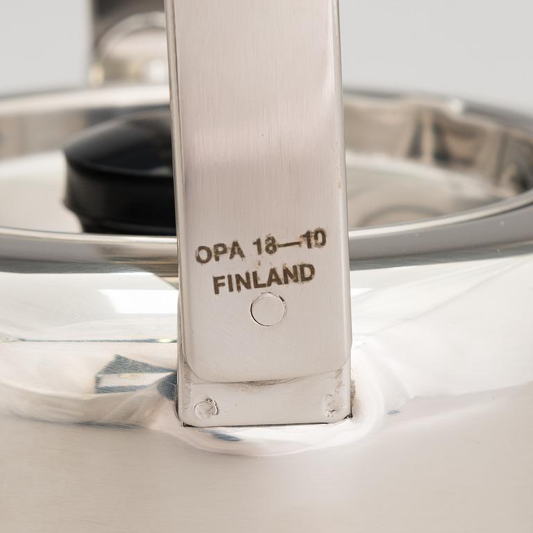 TIMO SARPANEVA, 5-piece stainless steel serving dishes for Opa Ltd.