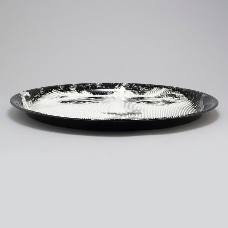 PIERO FORNASETTI, a tin tray, numbered 27, dated 2013.