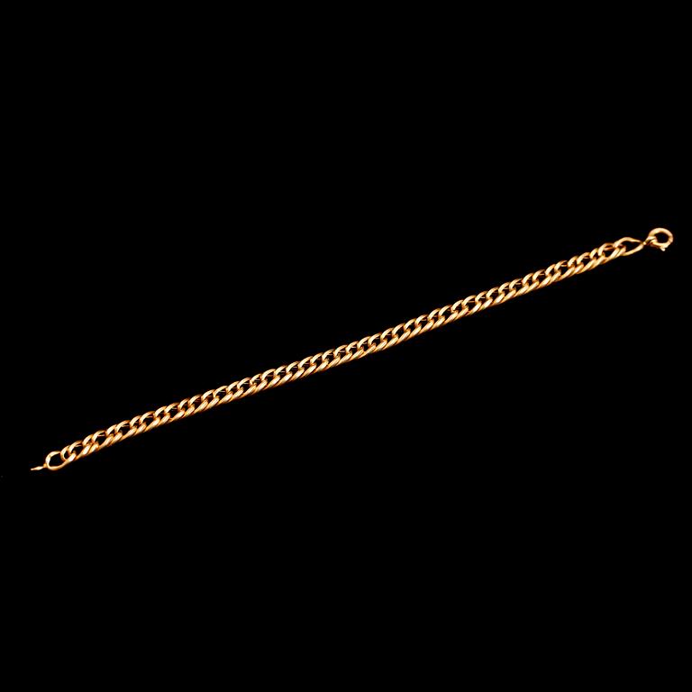 ARMBAND, 18 k guld, 1900-taleta andra hälft. Vikt ca 6 g.