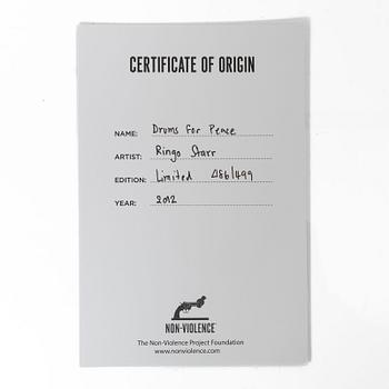 Non-Violence Art Project & Ringo Starr, 'Drums for Peace'.