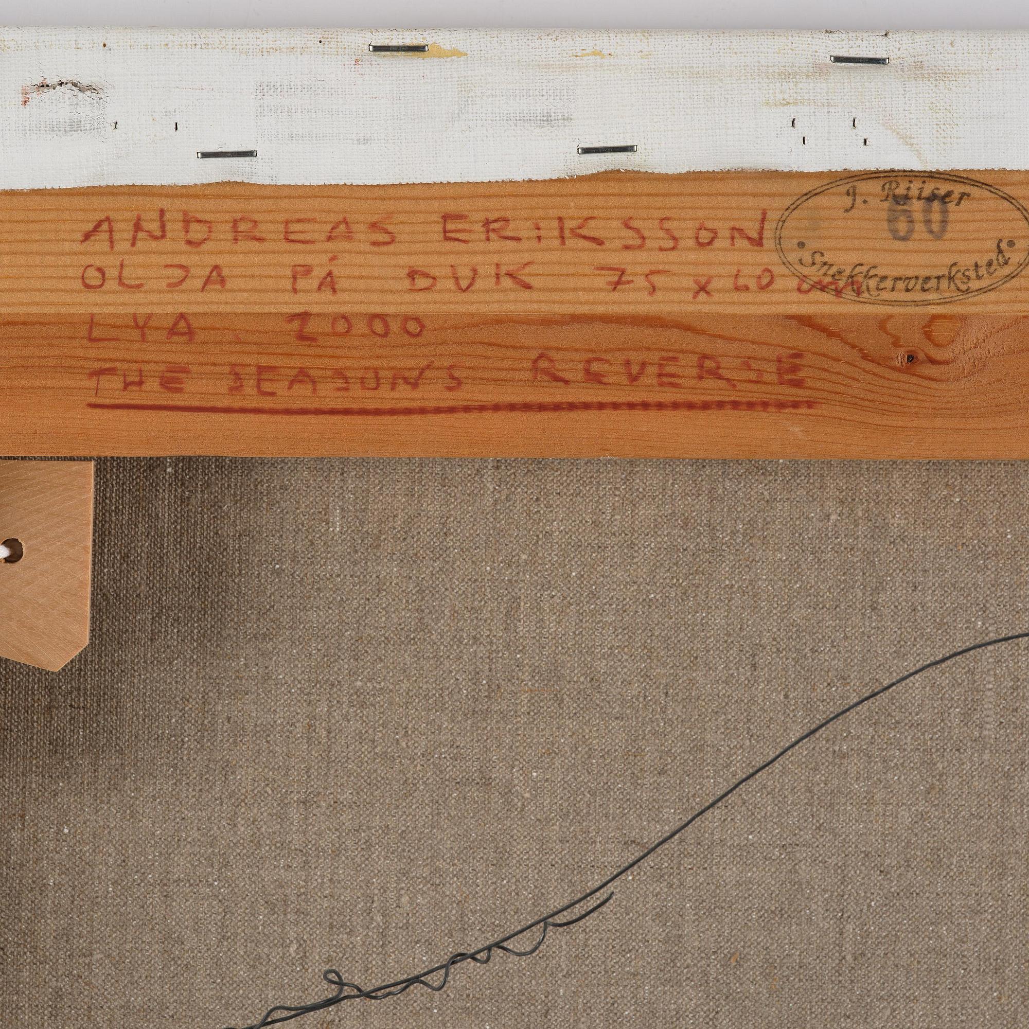 Andreas Eriksson, "The seasons reverse".