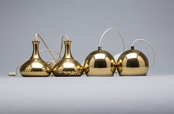 TAKLAMPOR, 4 st, bl a Hans-Agne Jakobsson. 1950/60-tal.