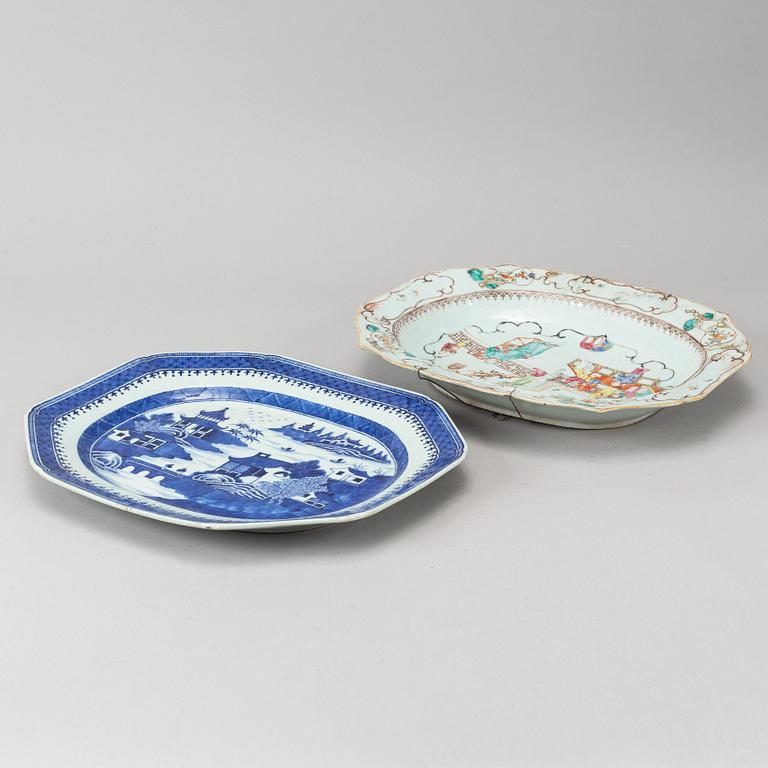 Two famille rose serving dishes, Qing dynasty, Qianlong (1736-95).