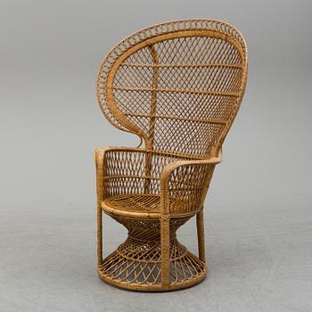 A second half of the 20th century rattan chair.