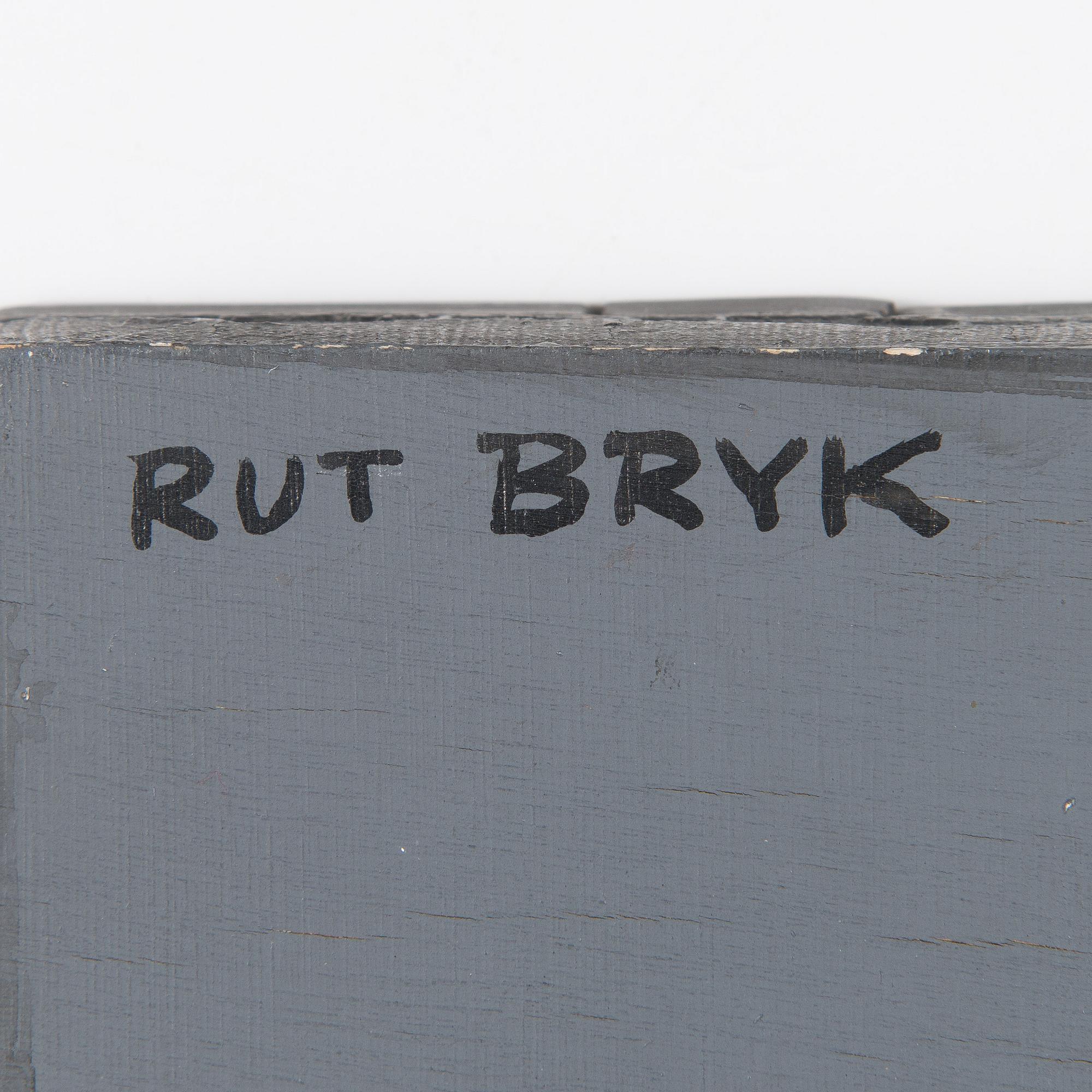 Rut Bryk, relief, signed a tergo.