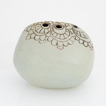 Johnny Rolf, skulptur/vas, stengods, Gustavsberg.